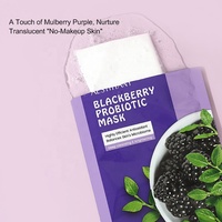 Masque facial de voyage probiotique à la mûre AESTHTANY 25ml*10 feuilles Anti-âge Nourrissant Hydratant Antioxydant Visage