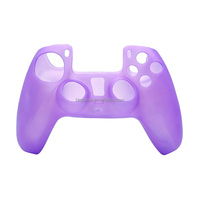 Coque en silicone de couleur unie pour manette PS5, protection pour manette sans fil PS5, revêtement antidérapant pour PS5