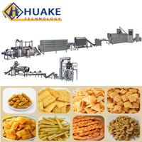 Industriële automatische lijn voor het verwerken van gefrituurde gepofte snacks, continu frituur- en extrusieapparatuur voor snacks