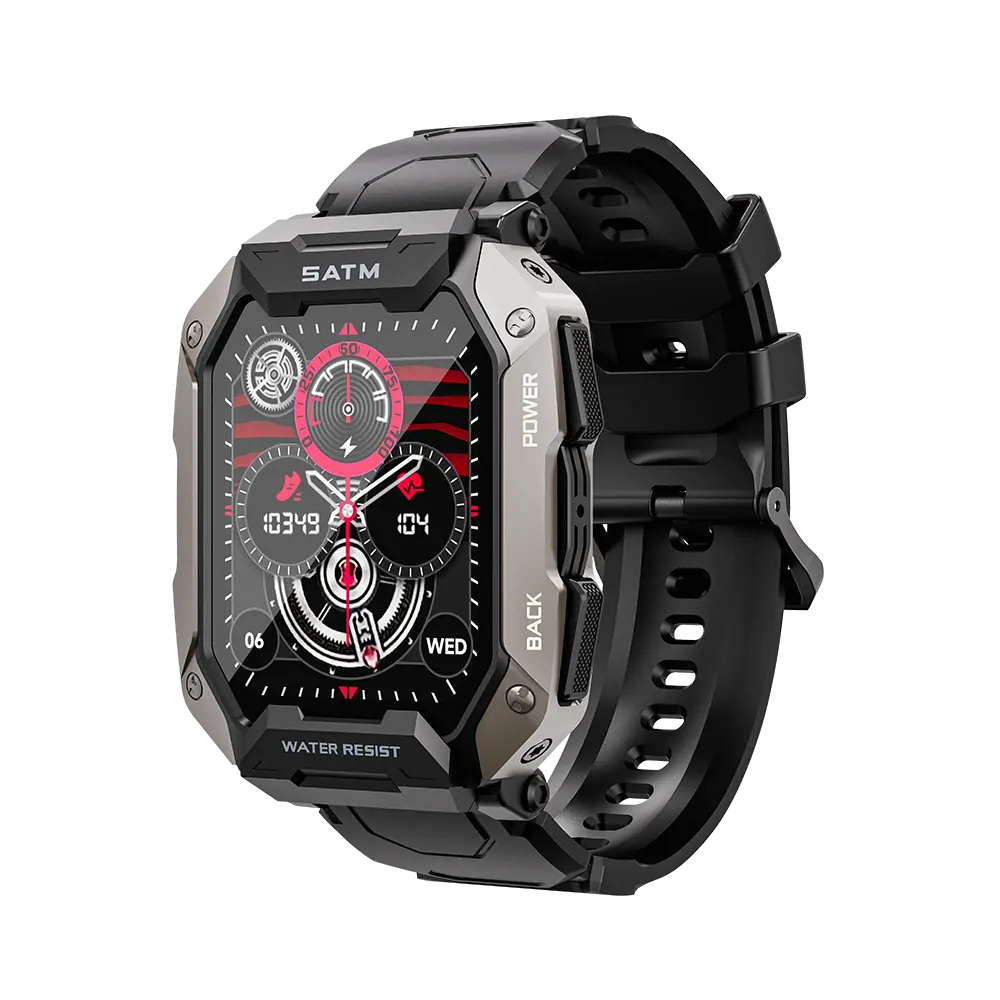 C20 akıllı saat güncellenmiş sürümü C20plus smartwatch 1ATM su geçirmez açık spor akıllı bilezik reloj 2024 akıllı saat C20 artı