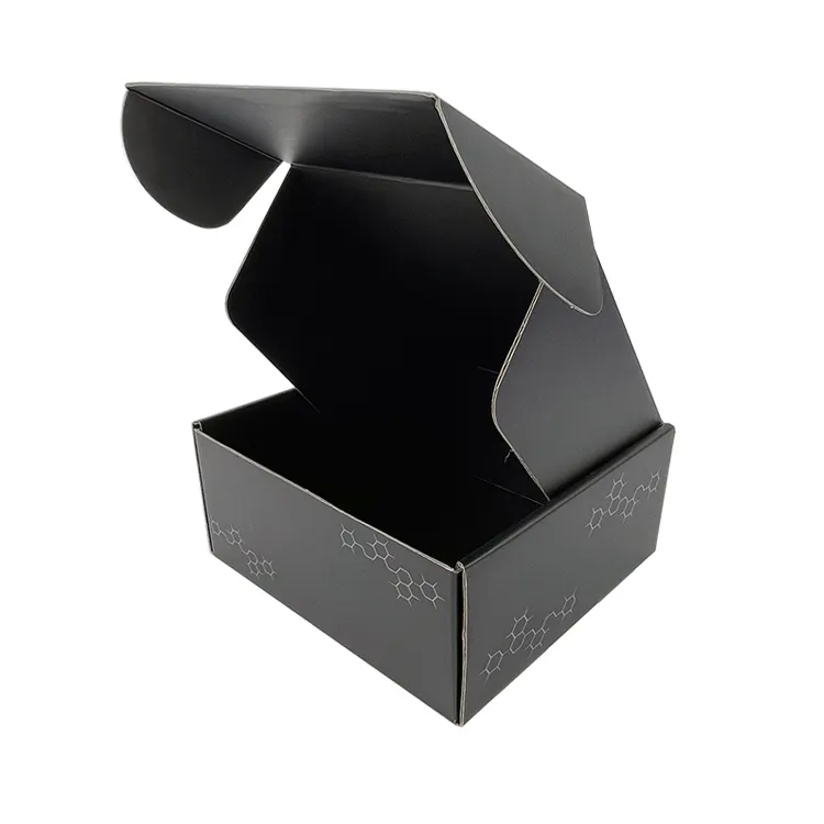 Hot Sale Factory Cardboard Black Matte Foldable Basketball Cap Hat Box