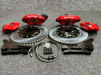 Kit de conversion d'étrier de frein à main EPB de qualité course à 4 pistons pour mise à niveau de frein à main arrière double étrier ANG, compatible avec Audi A4 A5 S4 OE 8W0615403