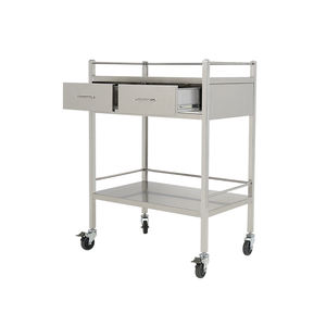 Roestvrijstalen Utility Cart Met 2 Laden Medische Trolleys & Karren Chirurgische Trolleys Noodtrolley Voor Behandeling - Product Image 2