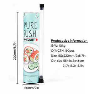 Tube à sushi biodégradable en papier alimentaire, emballage à emporter personnalisé avec logo - Product Image 2