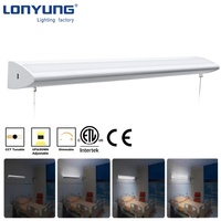 Lampe de chevet médicale Lonyung ETL DLC pour lit d'hôpital, contrôle par interrupteur, réglable 0-10V, 125LM/W, 40W, avec chaîne de tirage