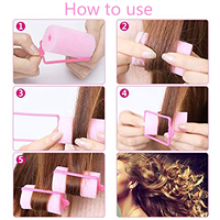 Bigoudis en mousse pour cheveux, rouleaux pour cheveux, bigoudis souples pour dormir, outil de bouclage flexible, peigne à queue de rat