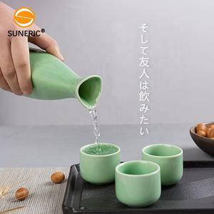 High Quality Household Porcelain Japanese <strong>Sake</strong> Bottle Wine Pot Serving Ceramic <strong>Sake</strong> Set With Cups - Product Image 5