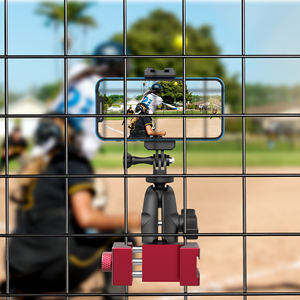 Soporte de Teléfono con Clip de Bola de 360 Grados, Soporte de Aluminio para Cámara Deportiva para <span class=keywords><strong>iPhone</strong></span>/GoPro/<span class=keywords><strong>Insta360</strong></span>, Grabación de Juegos de Béisbol/Tenis/Sóftbol - Product Image 5