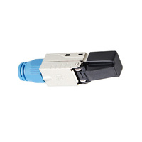 Connettore Modulare RJ45 Cat8 FTP Schermato con Guscio in Lega di Zinco, Pin IDC Femmina Placcato Oro in Bronzo Fosforoso T568A/B - Prezzo all'Ingrosso di Fabbrica