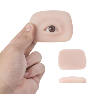 Almohadilla de silicona para práctica de <span class=keywords><strong>microblading</strong></span>, modelo de almohadilla de silicona para práctica de tatuajes, <span class=keywords><strong>Microblading</strong></span> de piel suave, con bola ocular - Product Image 2