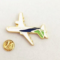 Broche de broche d'avion en alliage de zinc en émail métallique, broche maçonnique en émail dur personnalisée, cadeaux d'insigne de broche d'avion de vol aérien