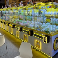 Machines à prix compétitif à griffes, grue d'arcade, jeu de griffes à pièces avec accepteur de pièces et de billets en peluche