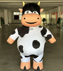Disfraz Inflable de Vaca Personalizado de Funtoys con Ventilador Incorporado para Fiestas, Disfraz de Mascota Inflable para Hombres y Mujeres - Product Image 1