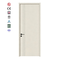 Porte en bois ignifugée UL pour hôtel, appartement, bureau, intérieur, insonorisée et résistante au feu, pour projets commerciaux et bâtiments, portes à peindre