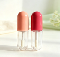 Vente en gros de tubes à gloss à lèvres en capsule de 5 ml, tubes vides, flacons de recharge portables pour gloss à lèvres, contenants d'emballage cosmétique
