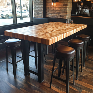 Solid American Walnut <strong>Butcher</strong> Block <strong>Table</strong> Tops 48*24 Inch Contemporary Home Restaurant Kitchen UV Finish Anti-scratch - Product Image 6