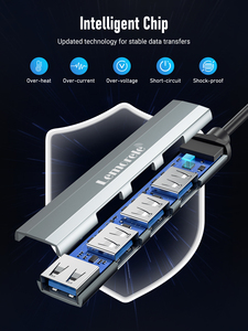 Lemorele TC57 4 in 1 พอร์ต USB Mini-B Splitter อะแดปเตอร์ Usbc สำหรับ <span class=keywords><strong>Surface</strong></span> <span class=keywords><strong>Pro</strong></span> 7 แท่นวางอุปกรณ์ Usb-C Hub 2.0 Super USB C <span class=keywords><strong>3</strong></span>.0 Hub - Product Image 4