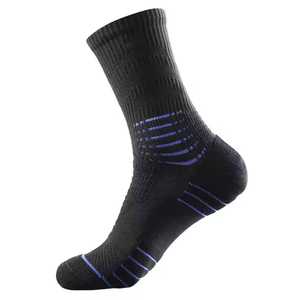 Factory Direct Sports Terry Breathable Shock Absorption High Tube <b>Socks</b> Thick Towel Bottom Football Basketball <b>Socks</b> - Product Image 5