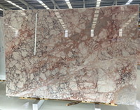 Dalles de marbre Calacatta Viola Breccia Pernice rose moderne sur mesure, polies, pour plans de travail de cuisine, dessus de vanité, travaux