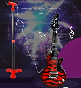 Wholesale Kids Musical Instruments Electric Guitar Toy Set with <b>Stand</b> <b>Microphone</b> Musical Instrument Toy for Children - Product Image 3