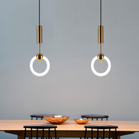 Lustre LED moderne d'intérieur pour la décoration de la maison suspension pour chambre chevet salon salle à manger