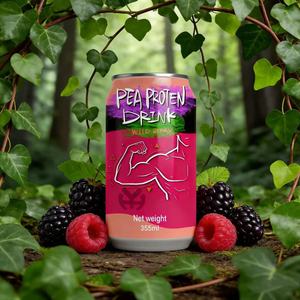 Bebida de Proteína de Guisante con Cacao y Bayas Silvestres, 355 ml, Lata de Aluminio, a Base de Plantas, Alta en Proteínas, Batido Post-Entrenamiento, Vegano, Sin Lácteos - Product Image 3