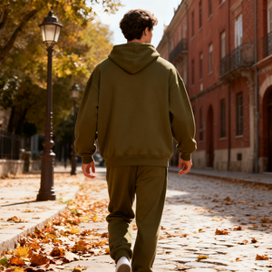 TKAN372 Sudadera con capucha para hombre personalizada Unisex algodón de gran tamaño polar gota hombro francés Terry Sudadera con capucha ropa de calle de peso pesado chándal - Product Image 3