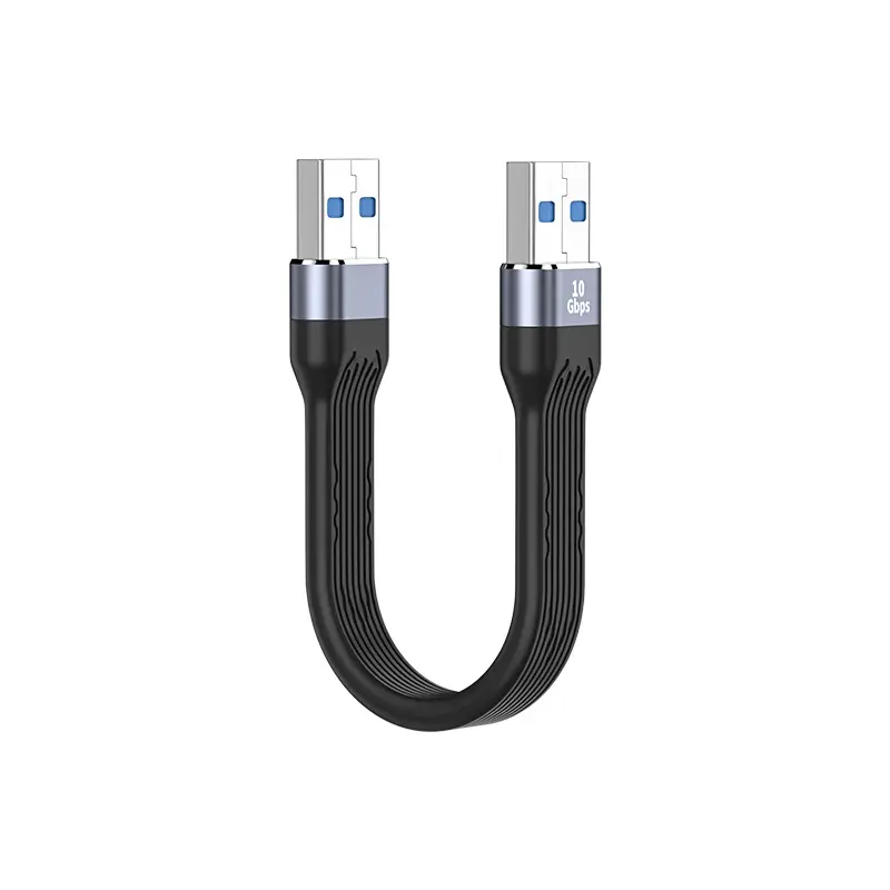 USB male to male cable black