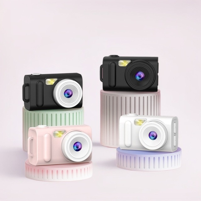 0.96 Inch 48MP Mini Keychain Camera Mini Retro Digital Camera - Tiny Pocket Size Photo Video Cameras Portable Video Recorder