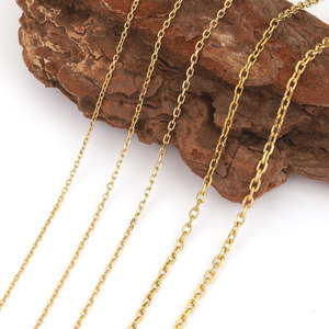 Chaîne à maillons ovales en fil rond vendue au mètre, accessoires pour bracelets, chaînes en acier inoxydable, fabrication de bijoux DIY - Product Image 4