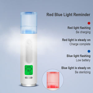 Neuester Nano-Nebel-Sprüher für Hautfeuchtigkeit mit Wasser- und Öl-Gehalt-Test, Ionischer Gesichtsdampfer, Gesichts-Nano-Feuchtigkeitsspray - Product Image 4