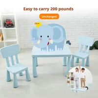 Ensemble table et chaise pour enfants, bureau d'étude en plastique, table et chaise de maternelle, tabouret, modèle de style américain