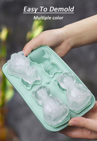 Bac à glaçons en silicone de qualité alimentaire en forme de chat, 50 ml, couleur personnalisable, idéal pour la crème glacée maison – Vente chaude, écologique