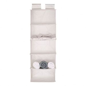 Promotion : Sacs de rangement suspendus imperméables en tissu Oxford à 5 poches, organisateur mural pour armoire, sacs à suspendre, pochettes murales, pour cosmétiques et jouets - Product Image 1
