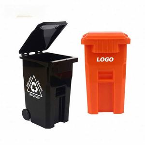 Custom <b>Mini</b> Trash Can Pen Holder Personalized <b>Desk</b> Organizer & Promotional Gift - Product Image 1