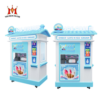 Robot d'aliments surgelés automatique commercial populaire Machines à crème glacée italiennes Distributeur automatique de crème glacée molle en libre service