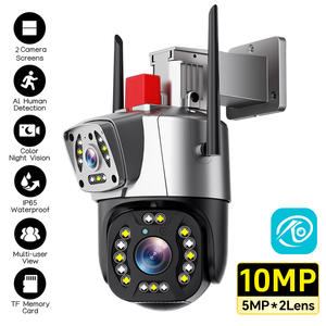 Caméra de sécurité domestique O-KAM Pro 10MP à double objectif, vision nocturne, audio bidirectionnel, PTZ, caméra CCTV, surveillance IP 4G/WIFI - Product Image 1