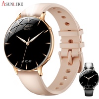 Montre connectée M201 HOT 2026 AMOLED avec écran de 1,32 pouce, ultra-fine, pour femmes, avec application de suivi du cycle, surveillance de la fréquence cardiaque, étanche IP68