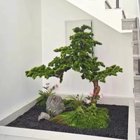 Arbre artificiel réaliste en fibre de verre, grand bonsaï, pin artificiel, grand pin artificiel, décoration intérieure pour la maison, plantes