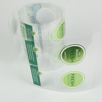 Étiquettes personnalisées pour emballages, impression numérique, autocollants transparents en PVC/PET imperméables, découpés à la forme, pour bouteilles en verre