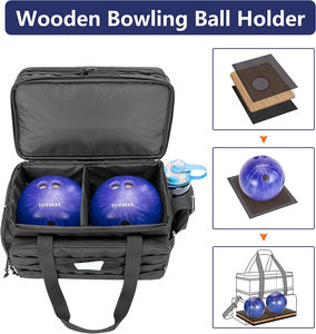 Sac de bowling personnalisé résistant à l'eau pour deux boules Sac de bowling - Product Image 2