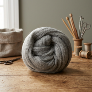 Las tapas de lana gris 100% más vendidas, fábrica de hilo natural de alta calidad al por mayor para tejer diferentes colores disponibles para la venta - Product Image 2