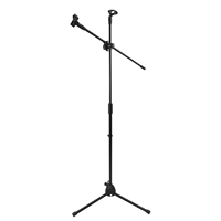 Support de microphone de studio à bras articulé réglable à 180° avec pince de bureau pour le gaming et le streaming en direct