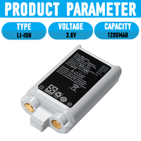Penggantian Baterai JIAZIJIA SB903 untuk Shure SLX-D Model Digital SLXD1/SLXD2 Seri 3.6V 1200mAh LiCoO2 Katoda