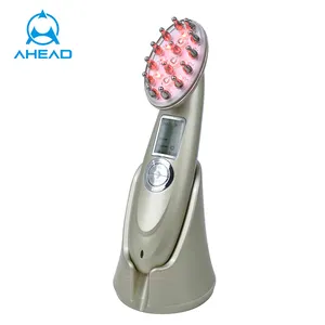 Professionele Haargroei Hoofdhuid Massager Led Infrarood Licht Therapie Usb Opladen Elektrische Head Massage Kam Voor Haargroei