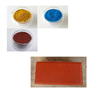 Pigment béton en poudre de ciment, pigment jaune 313 au oxyde de fer rouge, pour bloc de brique, 20 ml