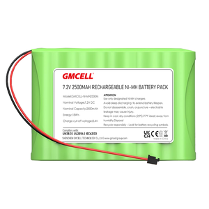 Pack de batteries Ni-MH personnalisé 6S1P 2500mAh 7.2V pour détecteurs de fumée, détecteurs médicaux et de jouets, et lampes de poche - Product Image 2