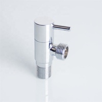 Haute qualité Chrome 1/2 vanne d'angle en laiton chaud et froid Design moderne robinet sanitaire accessoires de salle de bain