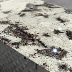 Snow Mountain <span class=keywords><strong>Blue</strong></span> Luxury Stone Mesa de comedor de mármol rectangular moderna Patas de <span class=keywords><strong>metal</strong></span> 6 asientos Hotel Villa Muebles de restaurante - Product Image 5