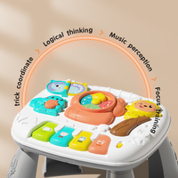 Table d'activités éducative musicale multifonctionnelle en plastique pour bébé